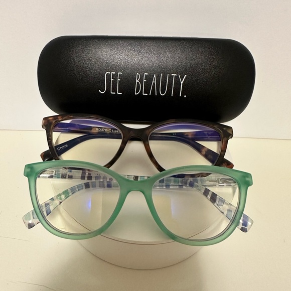 Accessories - RAE DUNN Stylish Two Reading Glasses Set with Case. New w/o Tags
+ 2.50